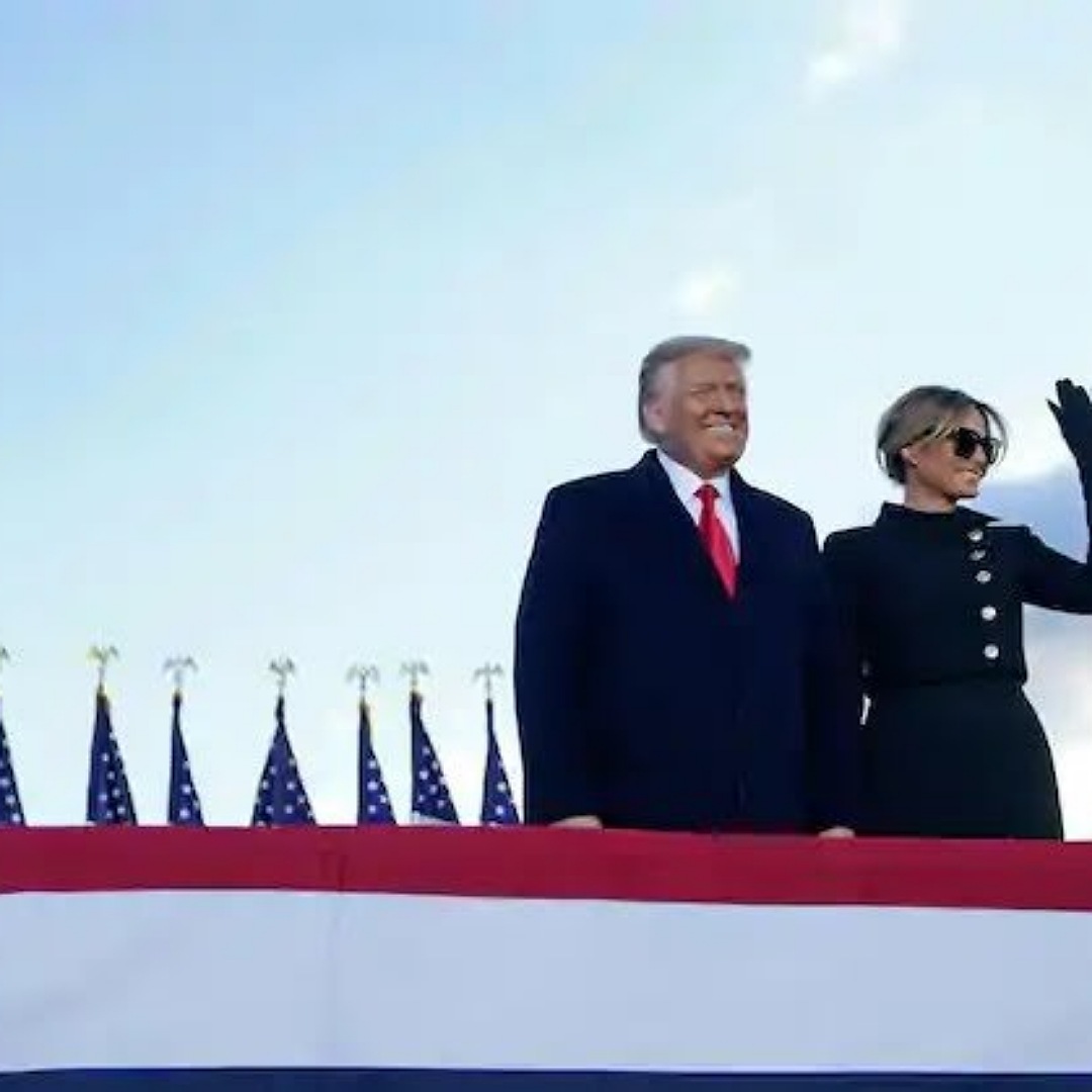 Mr Trump ended his speech by wishing his supporters well, "so have a good life. We will see you soon". 