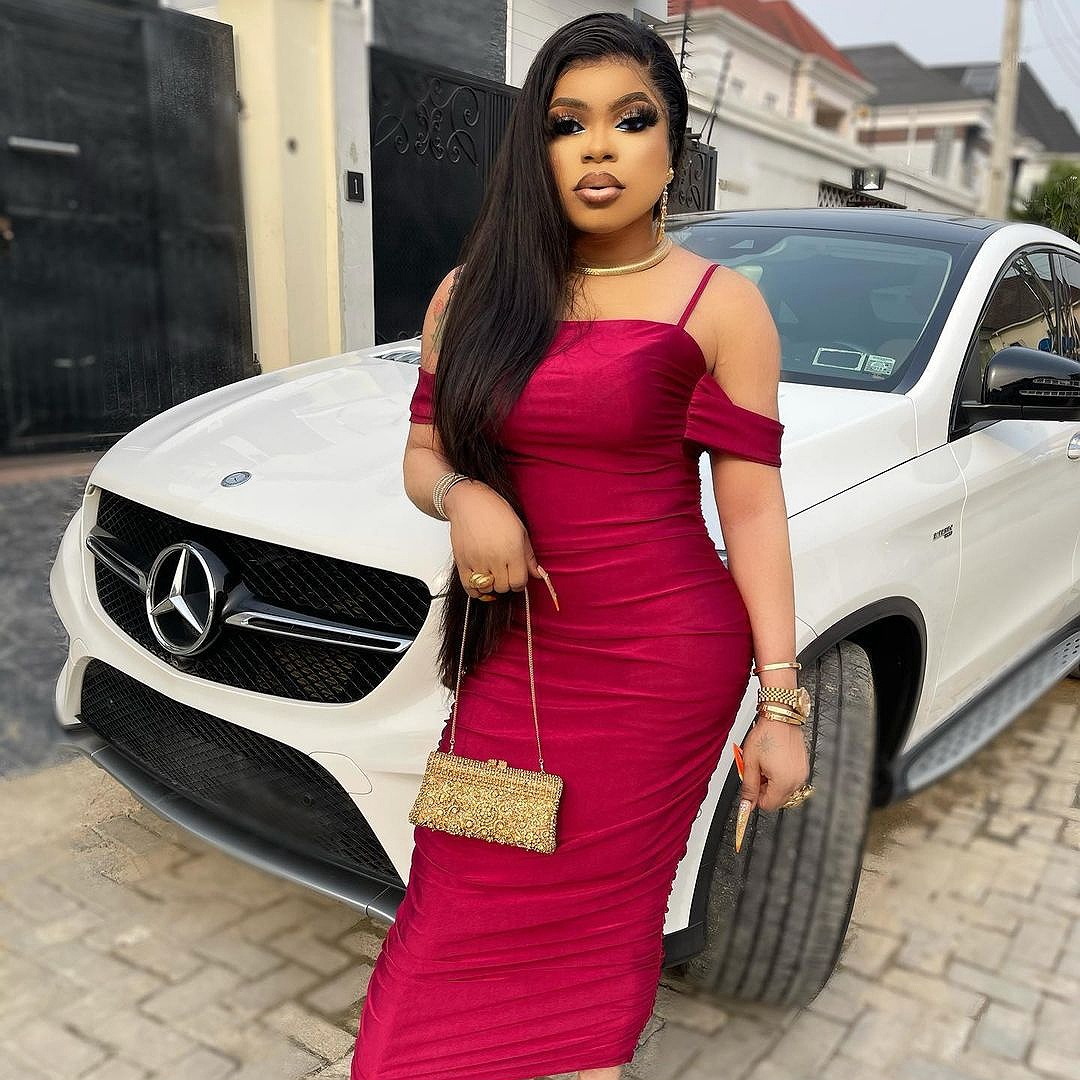 Bobrisky In Awe of Tattooed Image on fan; Makes a long list of Promises