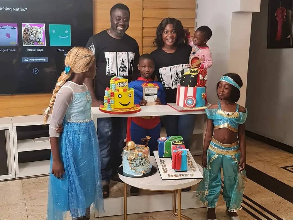 Mercy Johnson and hubby celebrate their son as he turns 7 (photos)