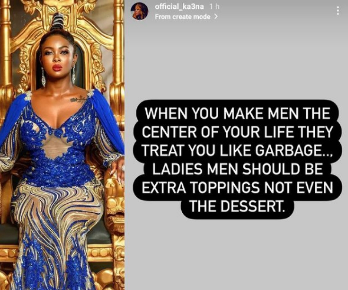 BBNaija star, Ka3na, dishes relationship advice to ladies