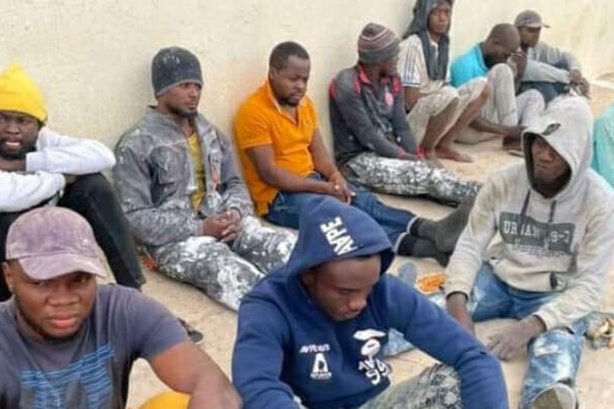 PHOTOS: Libyan army raids human traffickers’ dens, rescues African migrants kidnapped. tortured for ransom