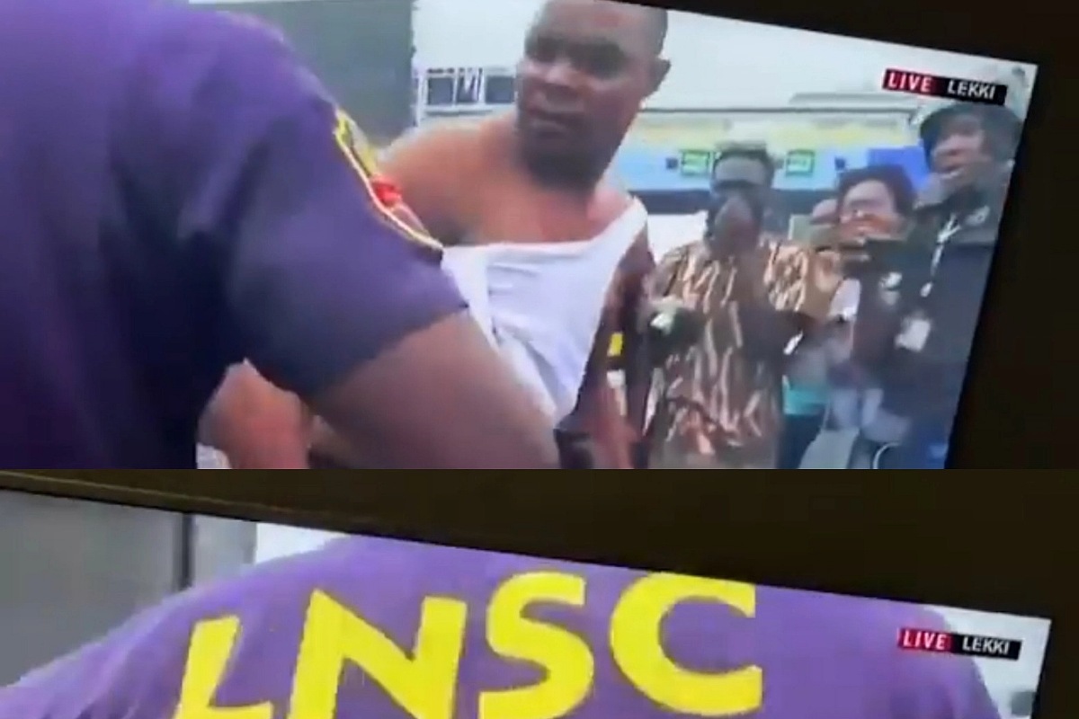 Officers who manhandled a man at scene of End SARS anniversary will face an internal orderly trial - LNSA says